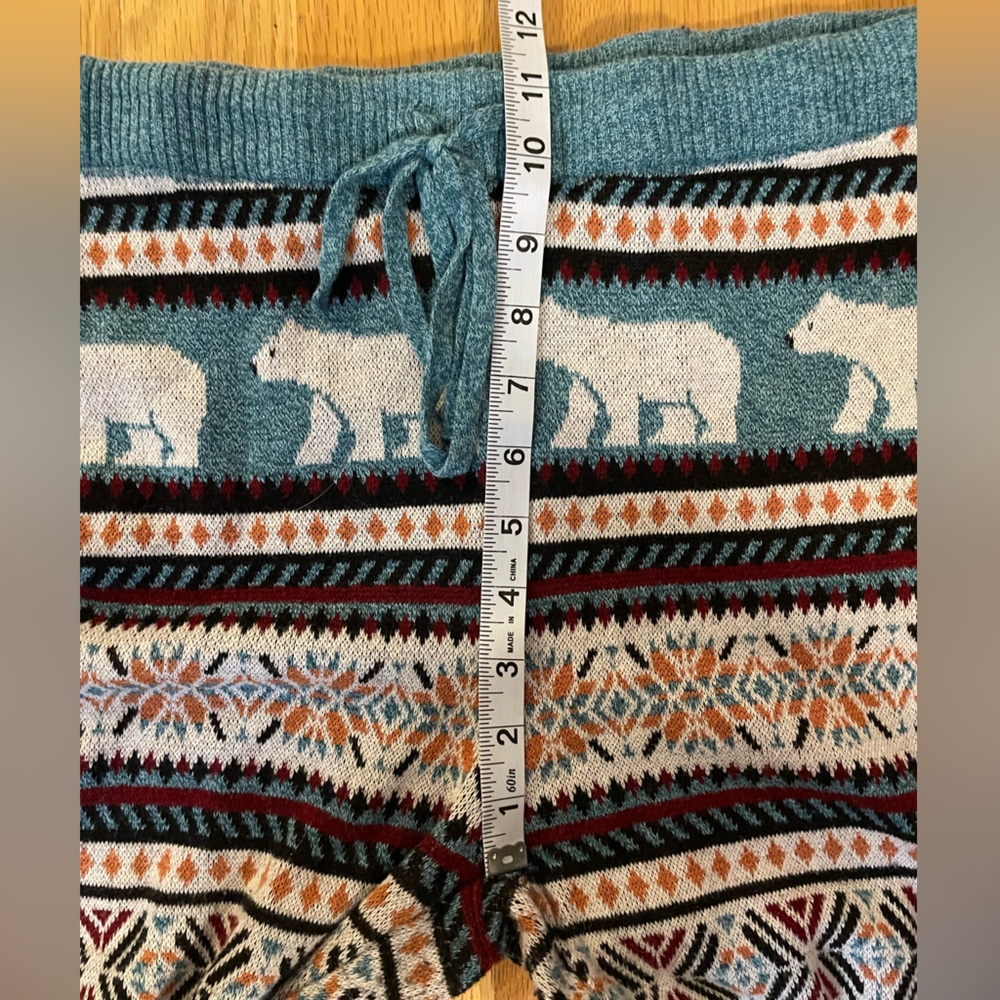 American Eagle Knit Polar Bear Print Leggings Size Large - Picture 9 of 11